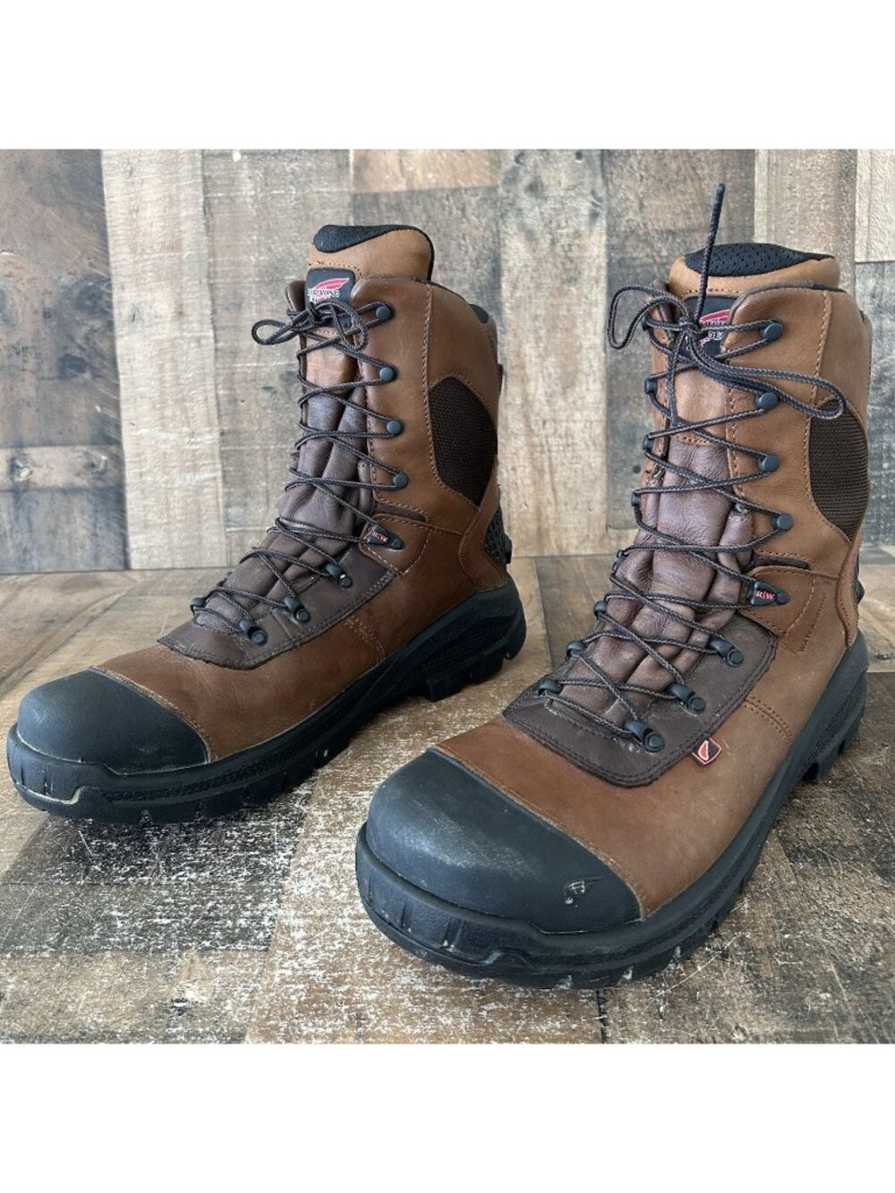 Red Wing 2438 Plain Toe Waterproof Lace Up Work Boots Mens 14 D